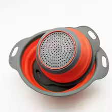 This Silicone Folding Drain Basket is perfect for washing fruit