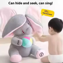 Peekaboo Elephant Plush Toy,